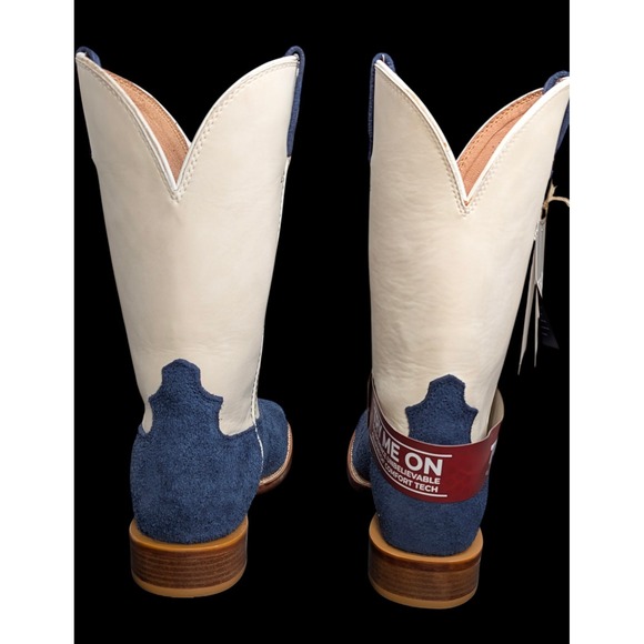 Twisted X Men's Boots Western Tech X Patriotic Eagle Navy Red White Blue 8.5 D - Picture 6 of 13